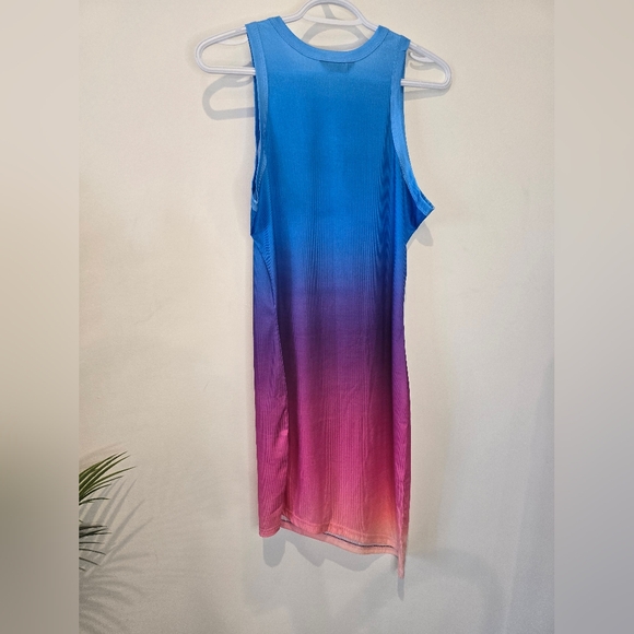 Chic Me ombre asymmetrical mini dress size L - Picture 5 of 6
